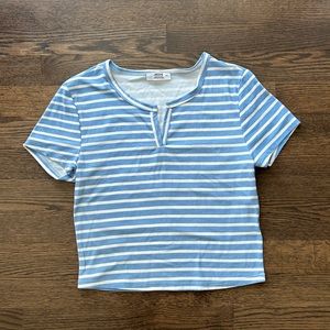 Blue Striped Top from Ardene